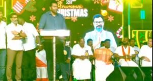 Mano Thangaraj breaks mountains into millions… – Aathav Arjuna’s speech at Arumanai Christmas festival!