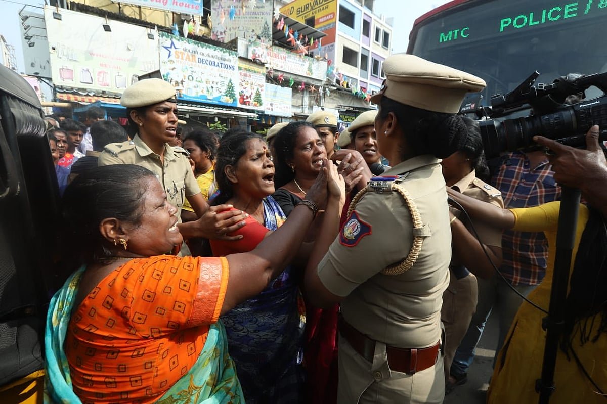 தூய்மைப் பணியாளர்கள் போராட்டம்