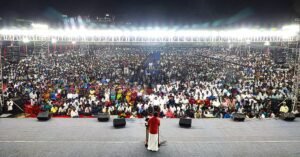 ’80 acres of land, target of 500,000 people; candidate introductions’ – NTK conference and Seeman’s strategy!