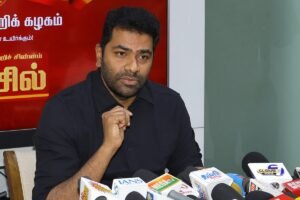 ‘Robot that reads by looking at a torn page!’ – Aadhav Arjuna harshly criticizes Chief Minister Stalin.