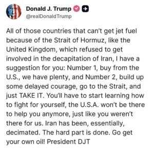 ட்ரம்ப் பதிவு