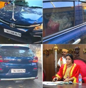 Gift items violating election rules; Velur DMK mayor’s car seized – case filed against the driver