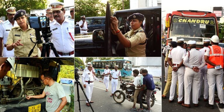 Heavy fines of several lakhs for vehicles violating rules – Puducherry traffic police take strict action!