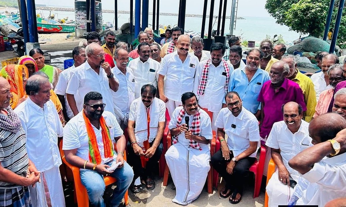 நடிகர் தாடி பாலாஜி பிரசாரம்