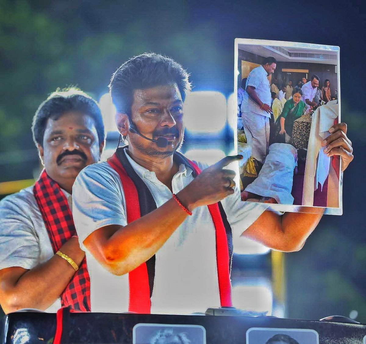 தஞ்சாவூரில் பிரச்சாரத்தில் உதயநிதி ஸ்டாலின்