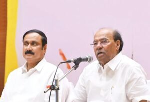 “M.K. Stalin’s henchman is G.K. Mani; Udhayanidhi’s henchman is Tamilkumar…!” – Anbumani’s fury