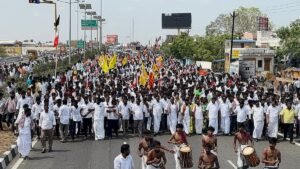 R. P. Udayakumar came to the campaign office to submit the nomination form | Photo Album
