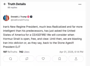 ட்ரம்ப் பதிவு