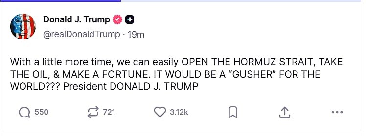 ட்ரம்ப்ப் பதிவு