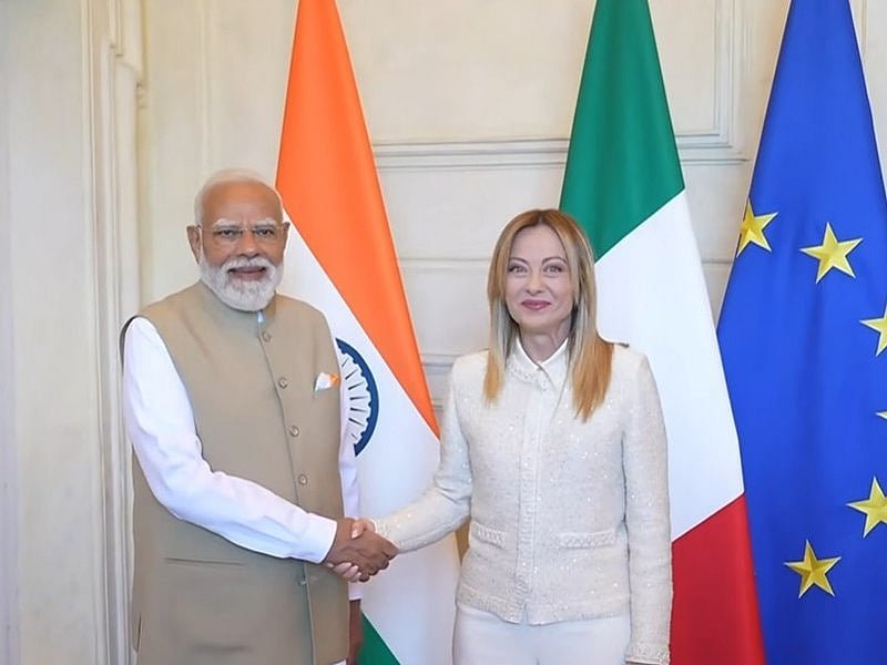 ஜார்ஜியா மெலோனி, மோடி
