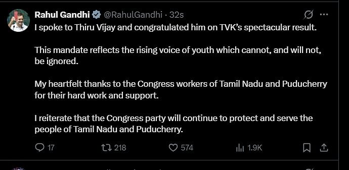“No one can ignore this, nor will they ignore it” – Rahul Gandhi – Vijay Pongal