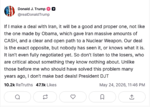 ‘No’ means money in bits and pieces; ‘No’ means nuclear weapon production! – Outline of the agreement Trump talks about