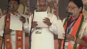 Suvandhu Adhikari became the first BJP Chief Minister of West Bengal; took oath in the presence of Prime Minister Modi.