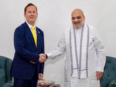 US Ambassador Sergio Gor consults with Amit Shah