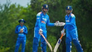 Three half-centuries: India A pile up 319 runs!