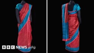 Why did the sari worn by India’s “rocket woman” find a place in an American museum?