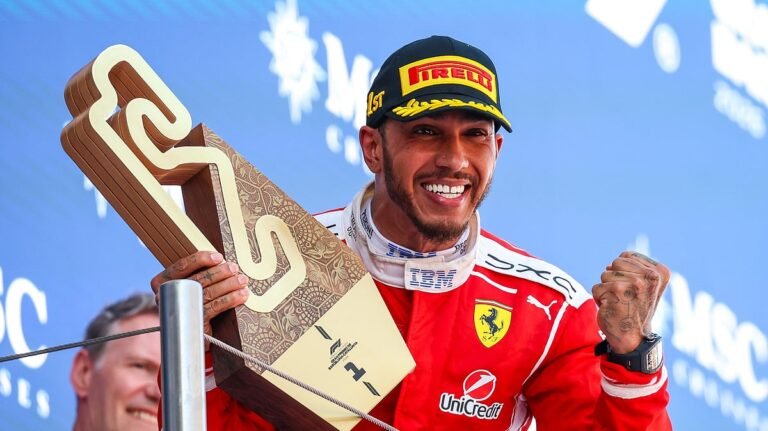 Formula One (F1) car race: Hamilton wins!