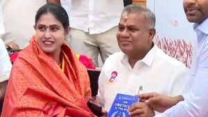 Vijayadharani joined TVK; some others, including former AIADMK minister Pachaimal, also united