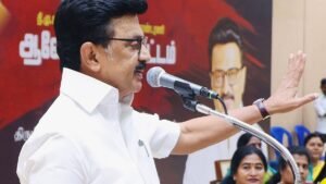 “Afraid that criticizing the BJP will endanger the government?” – Stalin’s question to Vijay