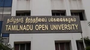 Applications can be submitted for admission to the Tamil Nadu Open University distance education program.