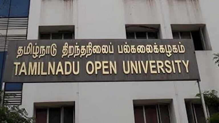 Applications can be submitted for admission to the Tamil Nadu Open University distance education program.