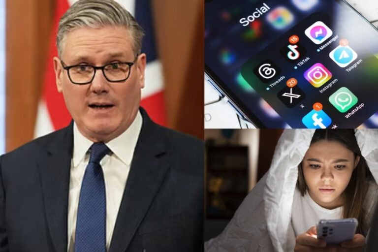 Children under 16 are banned from using social media. UK government announcement.