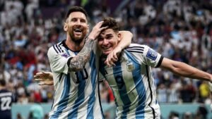 Messi equaled the record for the most goals scored in the World Cup!