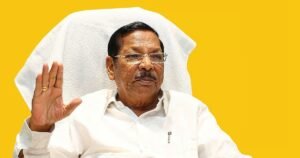 "I’ll take a side moustache..!" – R.S. Bharathi’s reply to Aadhav Arjuna