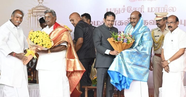 ‘The ministerial posts are fine; but what about the departments?’ – Will Chief Minister Rangasamy’s `no portfolio’ policy continue?