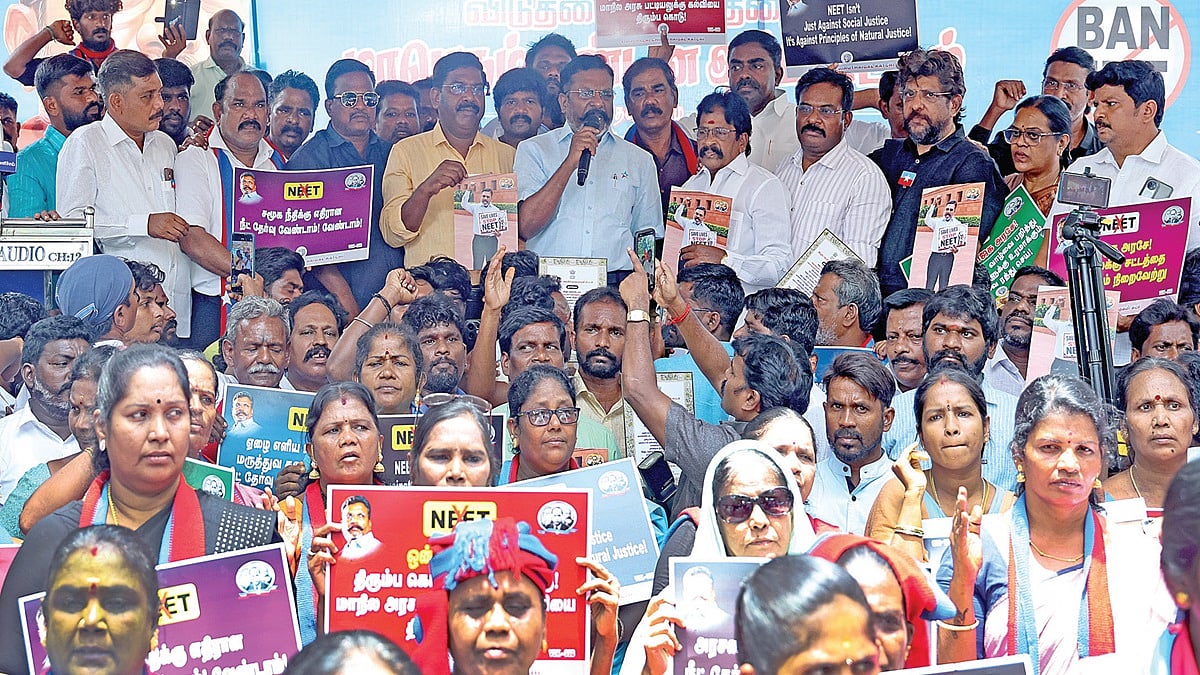 A bill demanding exemption from NEET should be passed in the Legislative Assembly session: Thirumavalavan insists