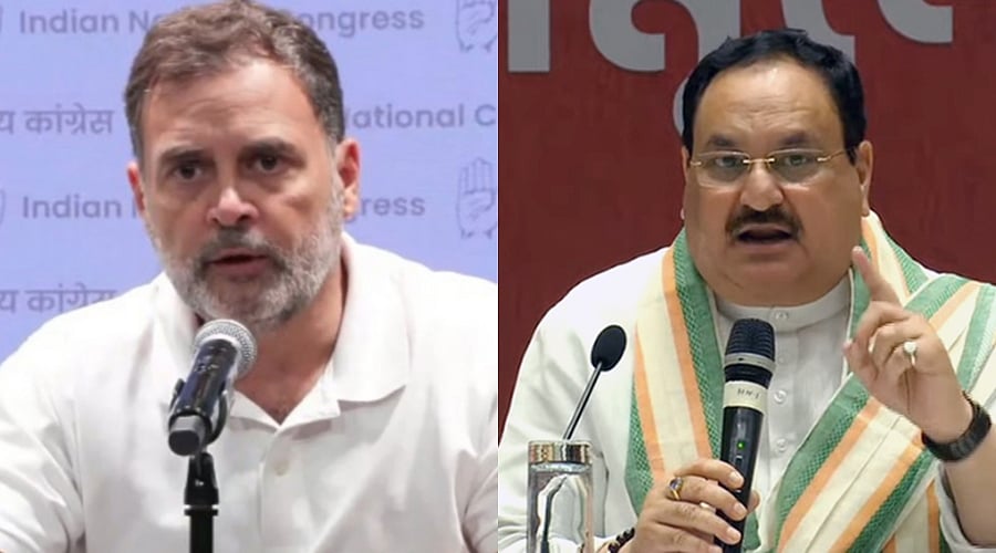 If it comes up for debate in Parliament, a counterattack will be given: J.P. Nadda challenges Rahul!