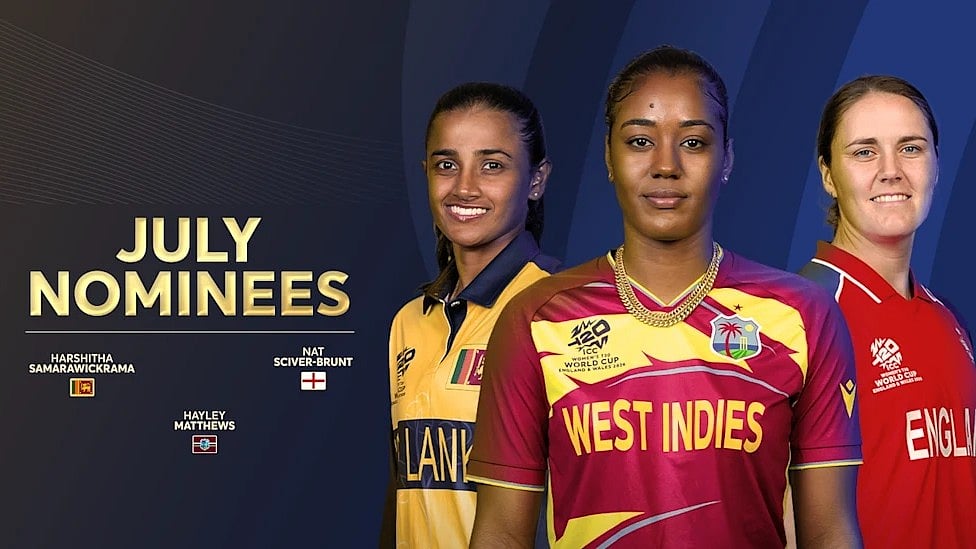 ICC announces the nominees for the July Women’s Player of the Month award!
