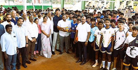 Chennai District Schools Volleyball Championship Begins