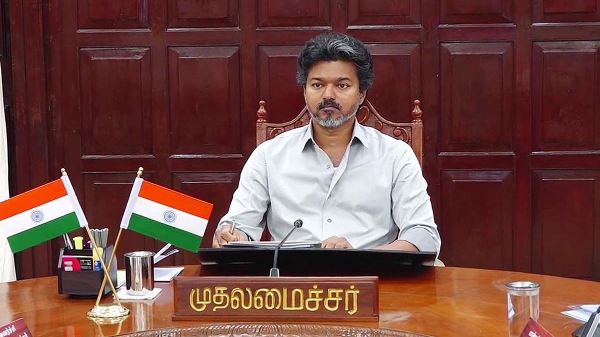Tamil MPs meeting led by Chief Minister Vijay to discuss delimitation.