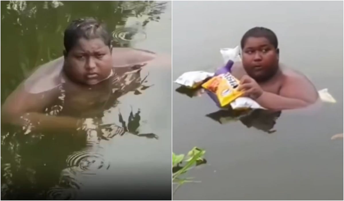 16-year-old boy who stays in the pond day and night - insists that his body is feeling “burning” sensation