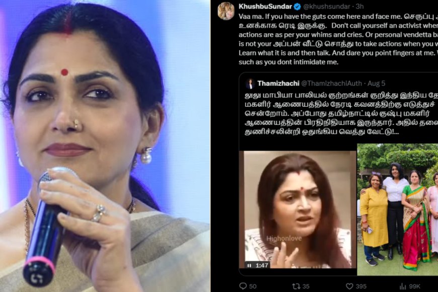 Lulu mafia controversy: “The slipper is ready for you..” – Tamil woman taunts Khushbu!