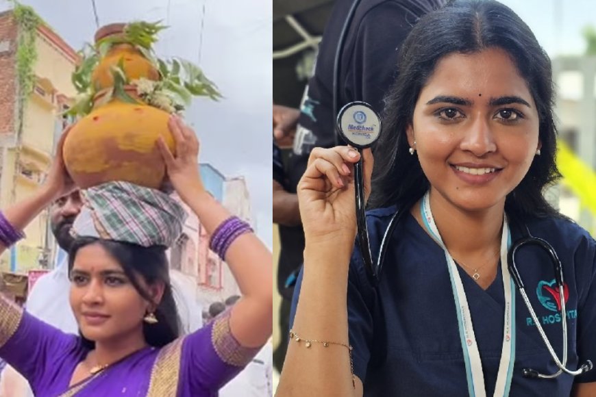 The heart-beat actress carrying an earthen pot... the video going viral!