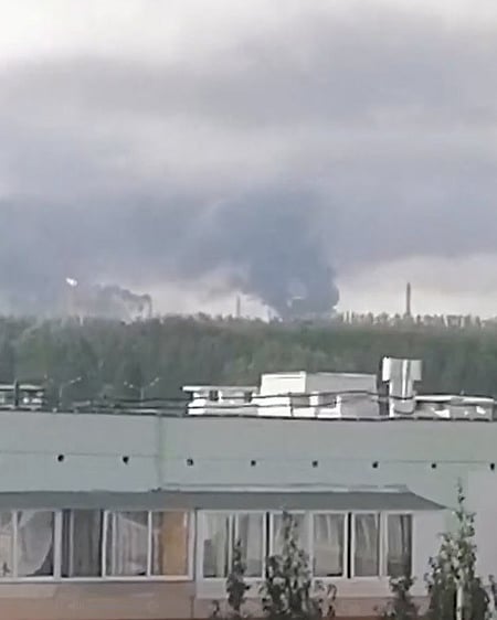 Ukrainian drone attack in Russia