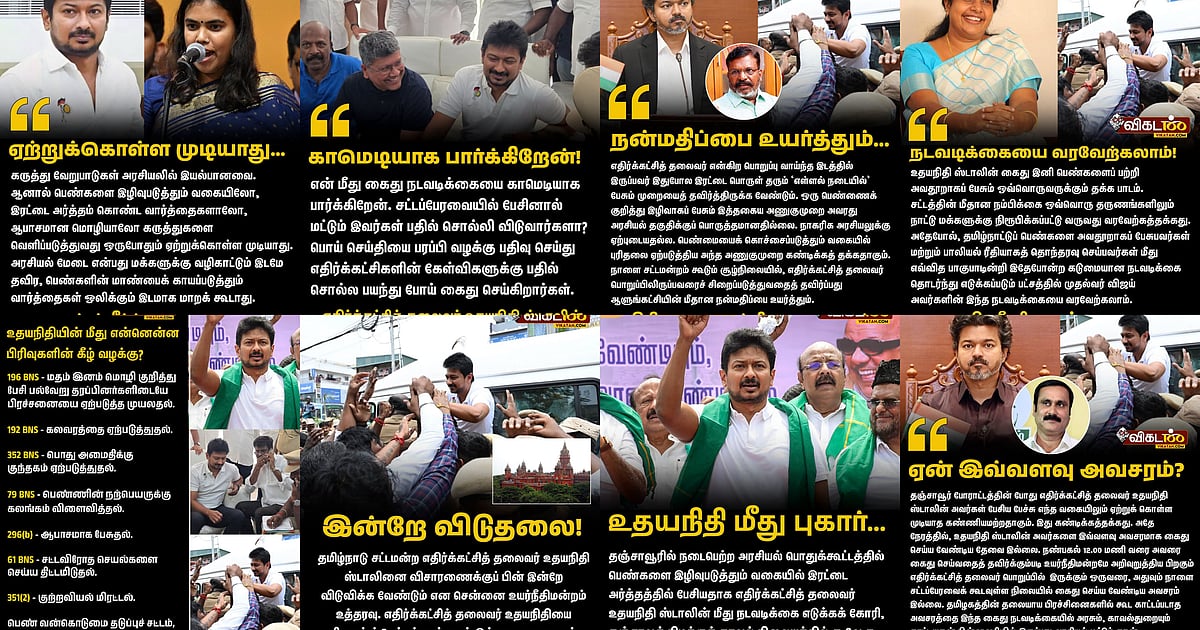 Udhayanidhi controversy speech: complaint, arrest, and the protests that arose! What happened?