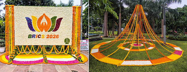 Lutyens' Delhi gets a fresh glow from electric lights and flowers