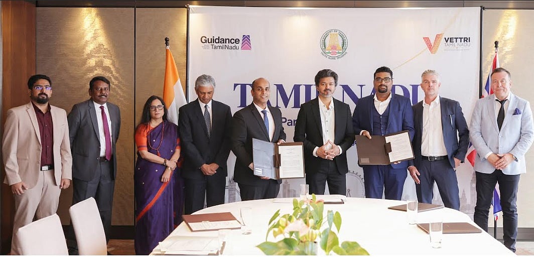 Why did the Chief Minister go to London to sign an agreement with a UP company? R.B. Udhayakumar asks