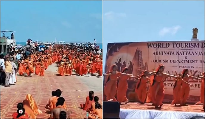 Children dancing in saffron attire at Tamil Nadu Tourism Department’s Ram Yatra! Condemnation intensifies!