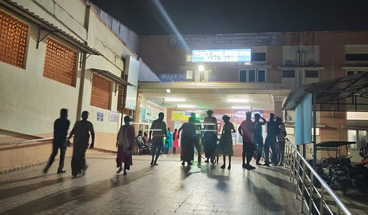 Woman employee set on fire at Ponneri hospital premises: accused shot and arrested