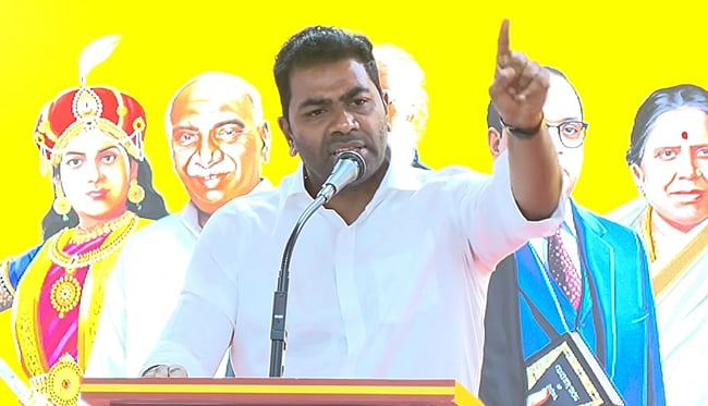DMK's stages have become disgusting: Aadhav Arjuna condemns!