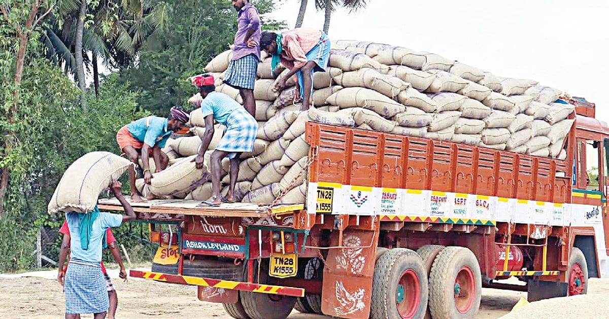Farmers are keen to sell paddy to traders because they offer prices on par with the government procurement center.