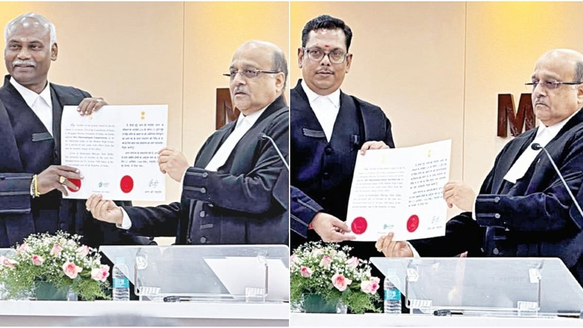 2 new judges take oath at the Madras High Court: Chief Justice administers the oath of office