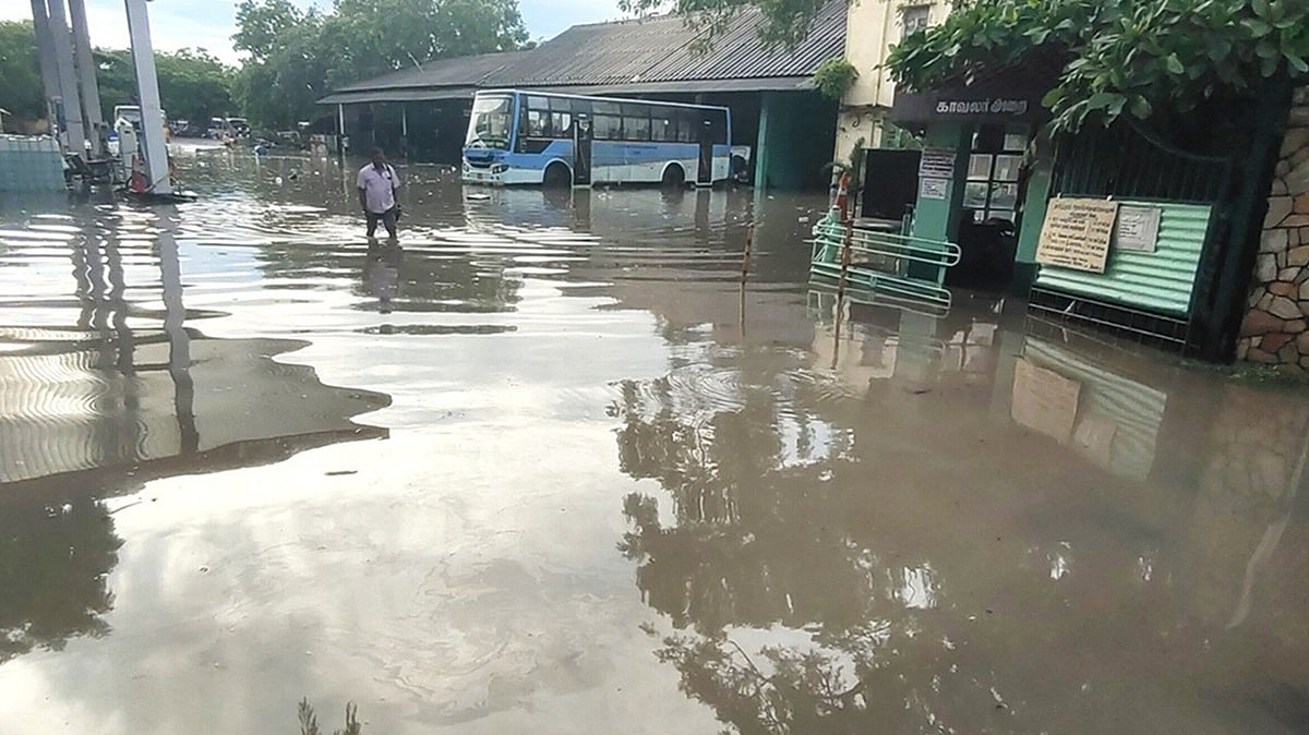 Heavy rain poured down in Virudhunagar overnight - normal life affected