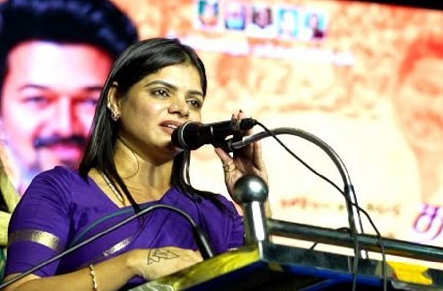 Is this the DMK’s political decorum? – Kanimozhi strongly condemns MLA Santhosh!