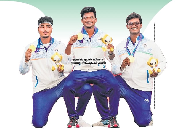 Harvesting 4 golds in a single day - a ‘hat-trick’ in archery